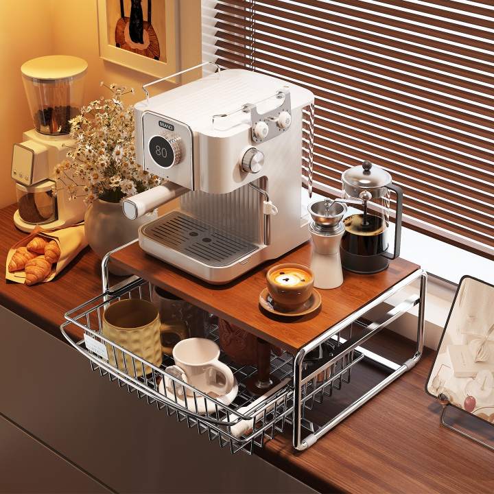 Apa yang Membuat Rak Penyimpanan Cangkir Pembuat Kopi Counter-top dengan Keranjang Tarik Wajib Dimiliki untuk Tempat Kopi